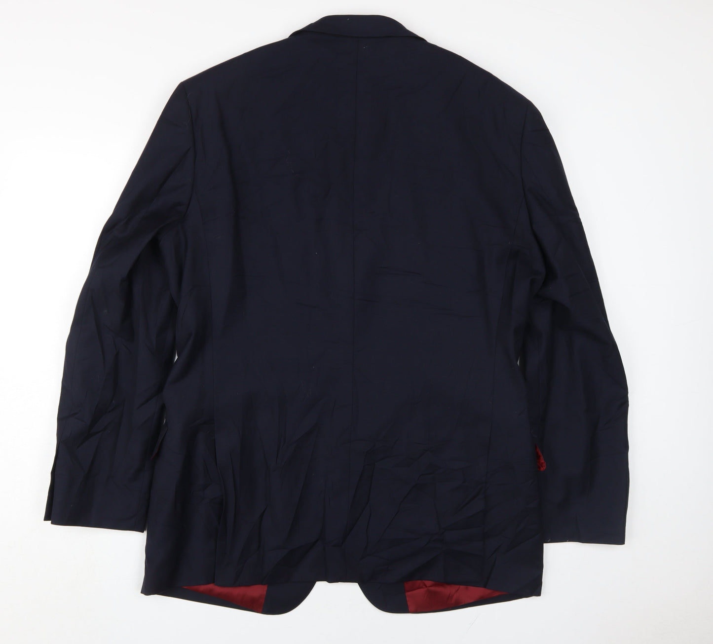 T.M. Lewin Men's Blue Wool Blazer, Size 43R