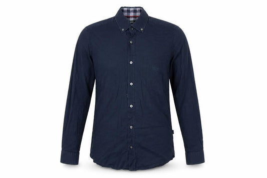 BOSS Men's Blue Long Sleeve Button-Up Shirt Size S