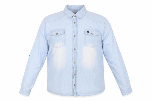 SoulCal Men's Blue Striped Button-Up Shirt 2XL