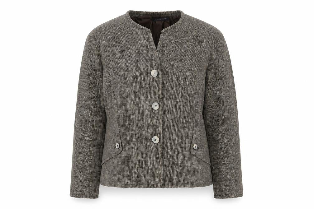 Windsmoor Women's Brown Tweed Herringbone Jacket Size 12