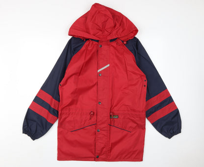 Regatta Womens Red Rain Jacket, Water Resistant Size 34,