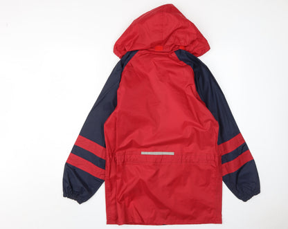 Regatta Womens Red Rain Jacket, Water Resistant Size 34,