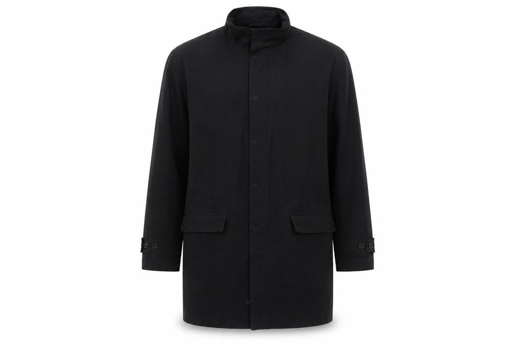 J by Jasper Conran Men’s Black Cotton Overcoat L