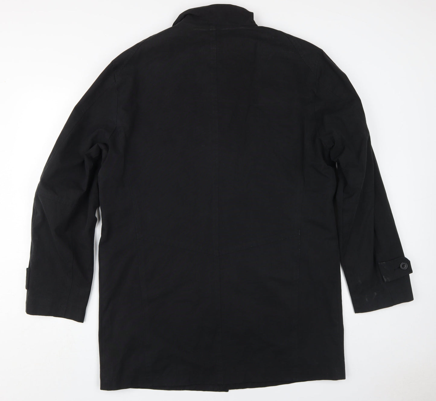 J by Jasper Conran Men’s Black Cotton Overcoat L