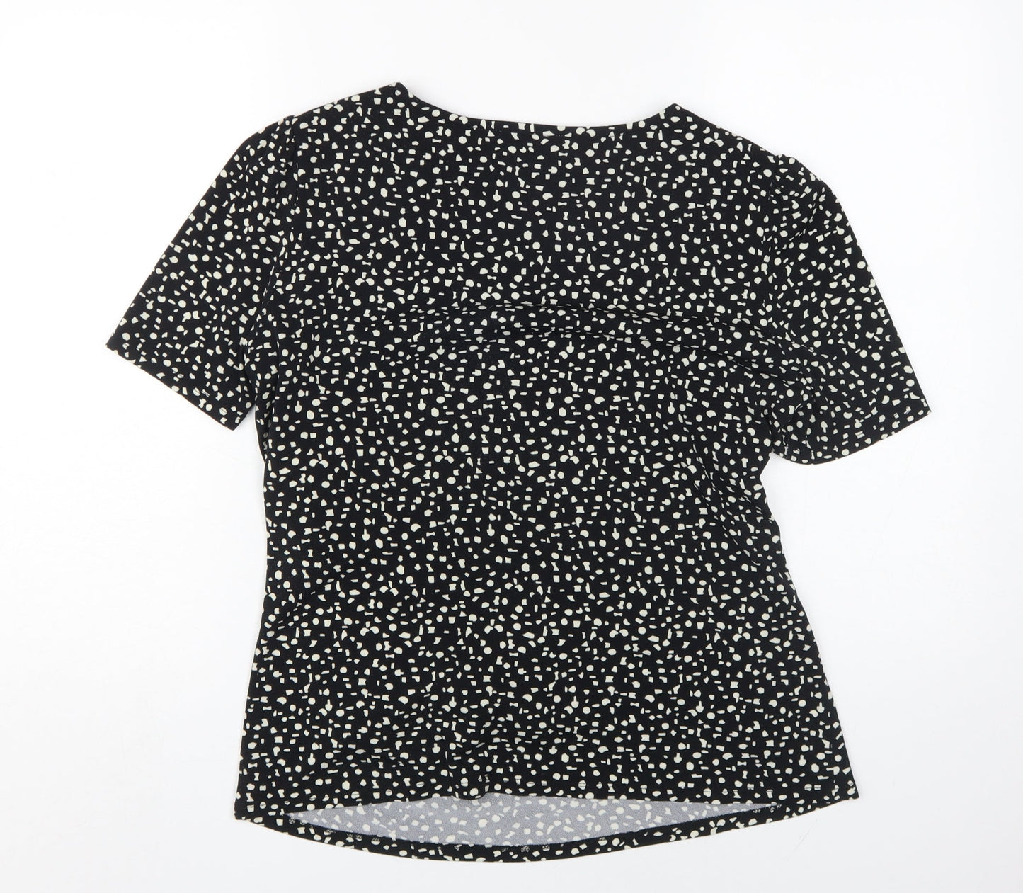Viyella Women's Black Geometric T-Shirt L