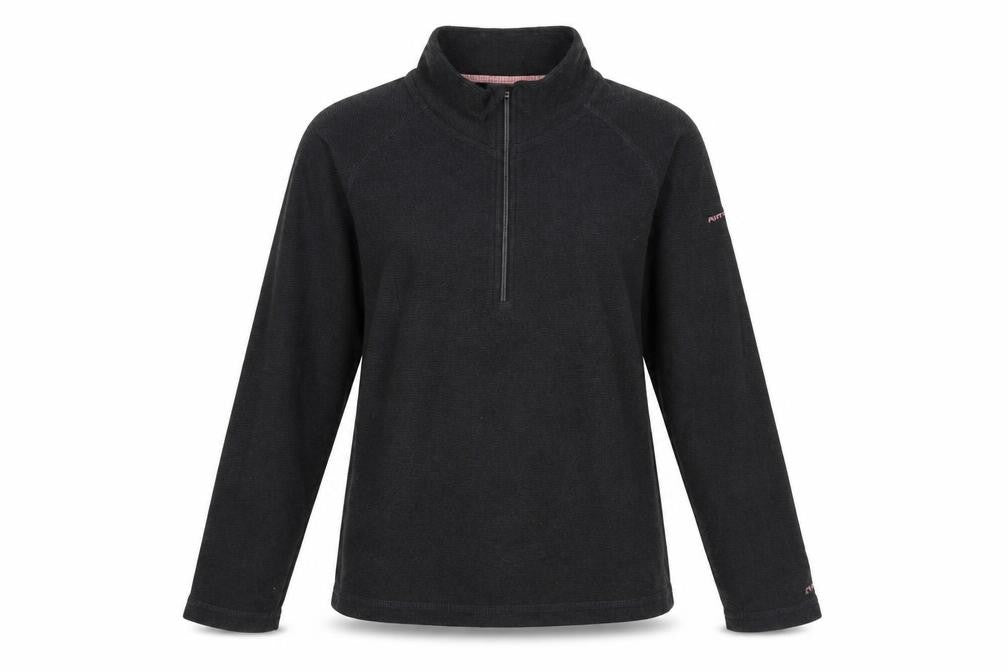 Trespass Women's Black Fleece Pullover Sweatshirt