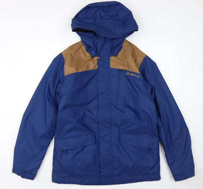 Additional front view of O'Neill Men's Blue Waterproof Rain Coat S