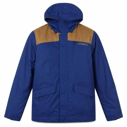 Front view of O'Neill Men's Blue Waterproof Rain Coat S
