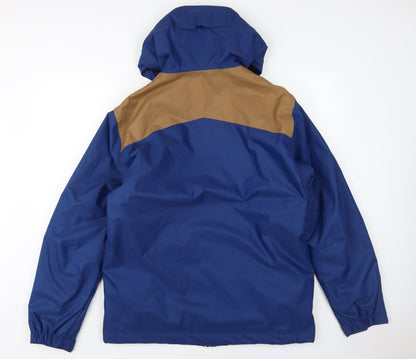 Back view of O'Neill Men's Blue Waterproof Rain Coat S