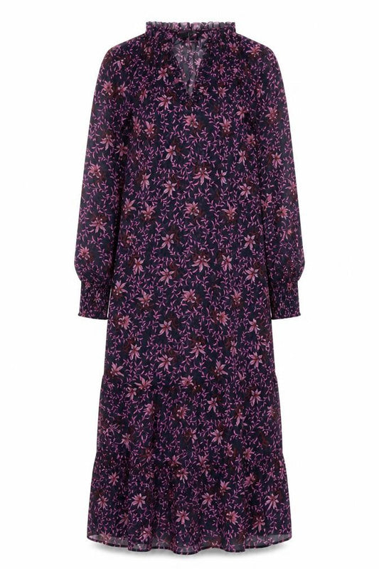 Hush Women's Multicoloured Long Floral Shift Dress