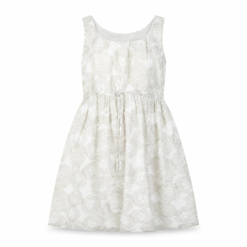 Gap Women's Ivory Floral Dress Size 10 Sleeveless