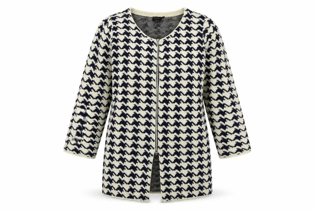 Cliche' Women's Multicoloured Geometric Cardigan Size L