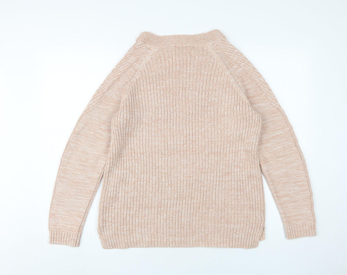 Principles Women's Beige Cable-Knit Pullover Jumper Size 16