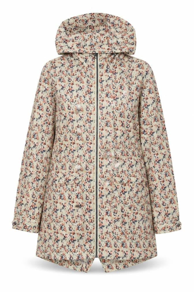Next Women's Beige Floral Rain Jacket Size 10