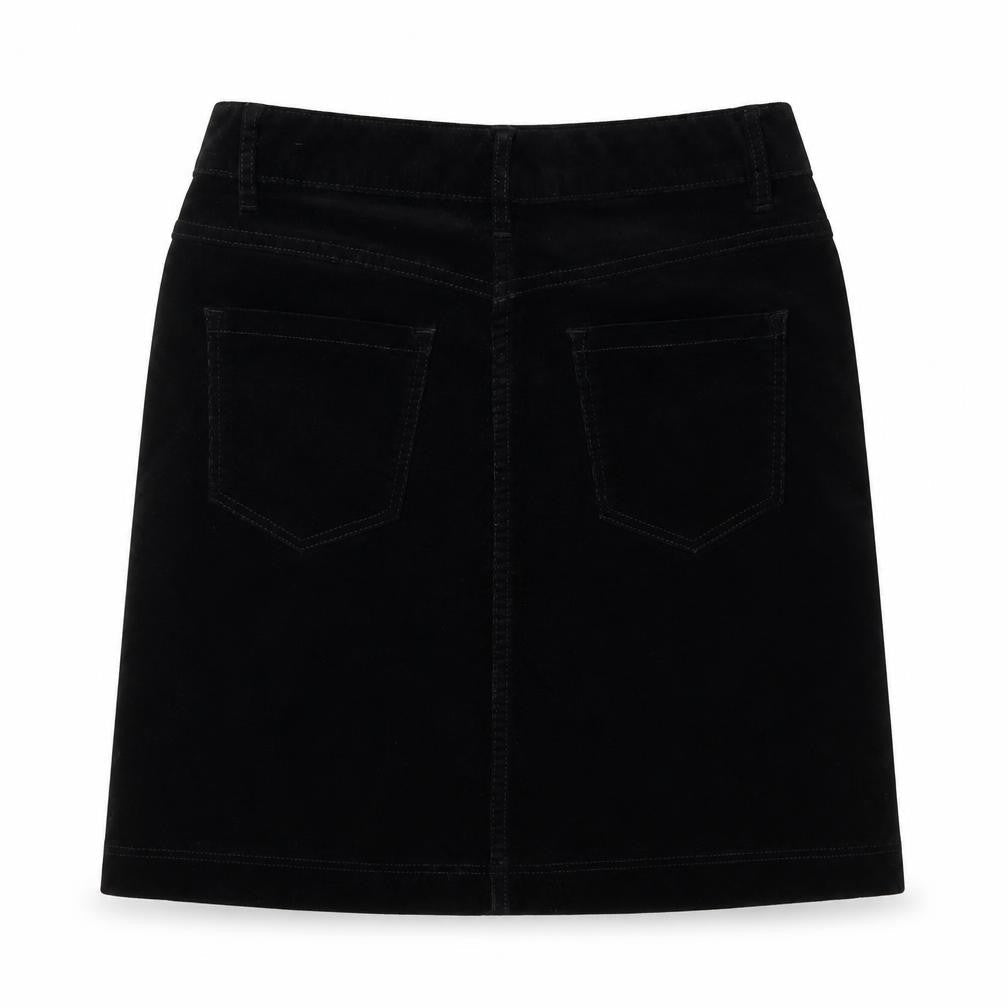 Marks & Spencer Black Women's Size 8 Button Skirt