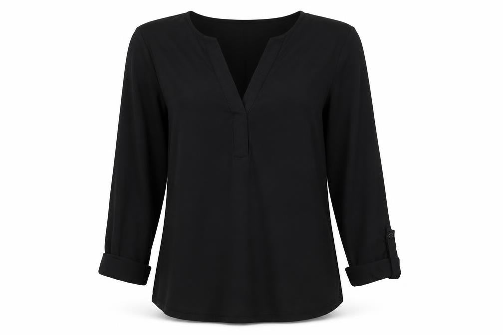 Massimo Dutti Women's Black XS Tunic with Long Sleeves