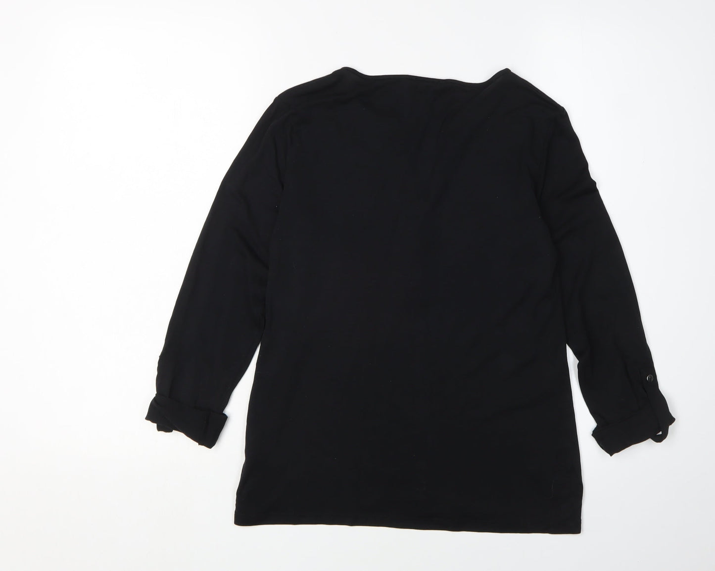 Massimo Dutti Women's Black XS Tunic with Long Sleeves