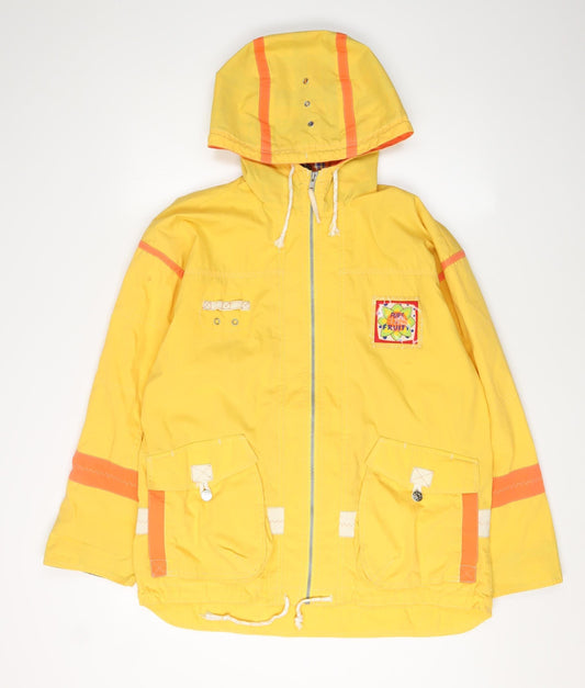 St Bernard Unisex Yellow Hooded Parka Jacket 2XS