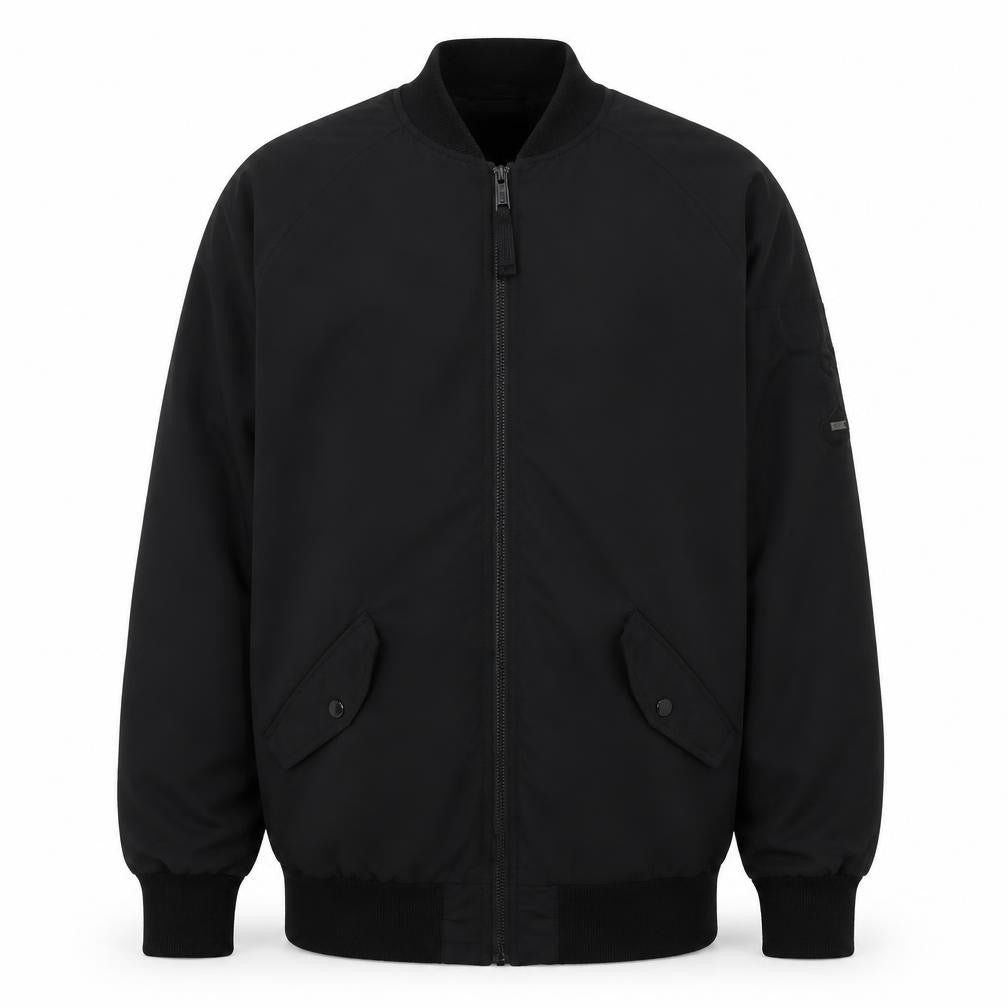 Hollister Men's Black Bomber Jacket M - Casual Style