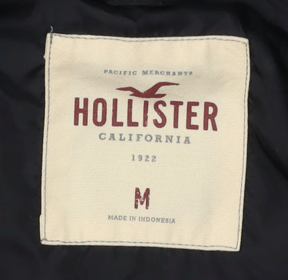 Hollister Men's Black Bomber Jacket M - Casual Style