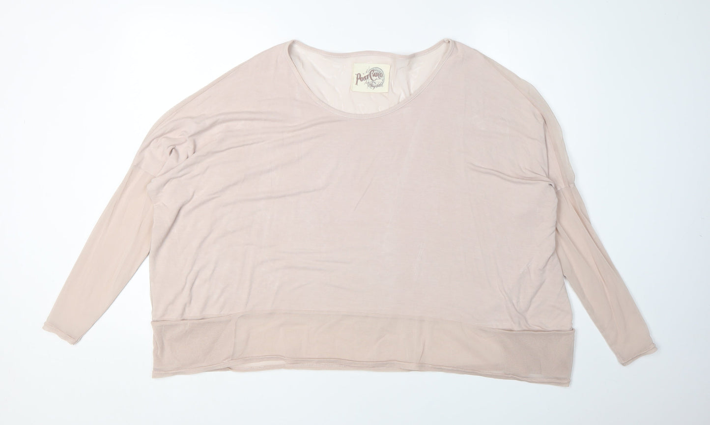 A Postcard From Brighton Women's Beige Relaxed Blouse Size 1