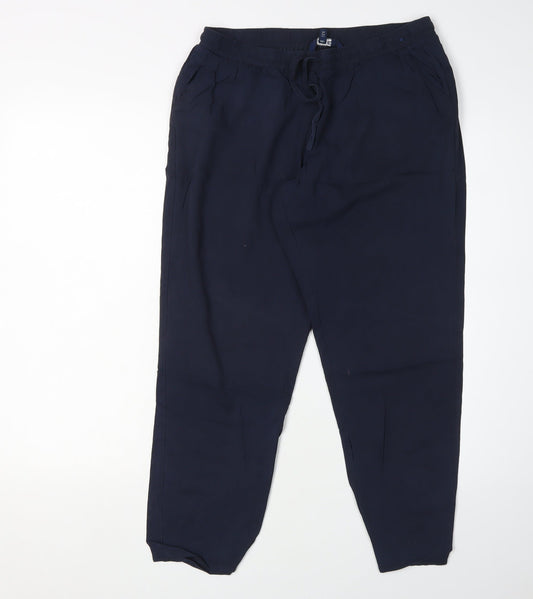 Debenhams Women's Blue Jogger Trousers Size 12