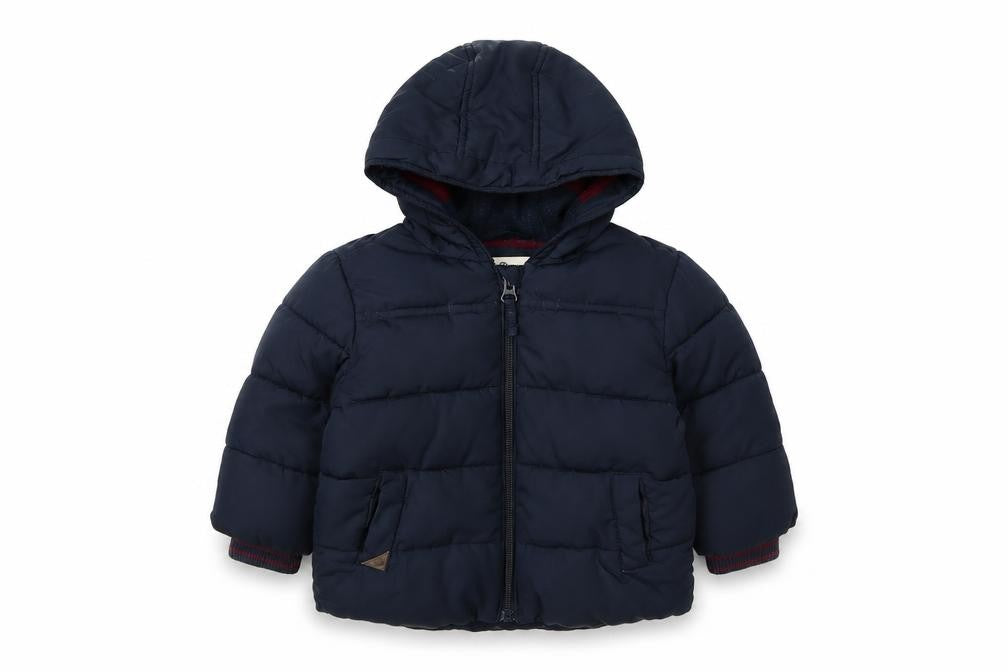 Next Unisex Blue Puffer Jacket 6-9 Months, Hooded Winter Coat