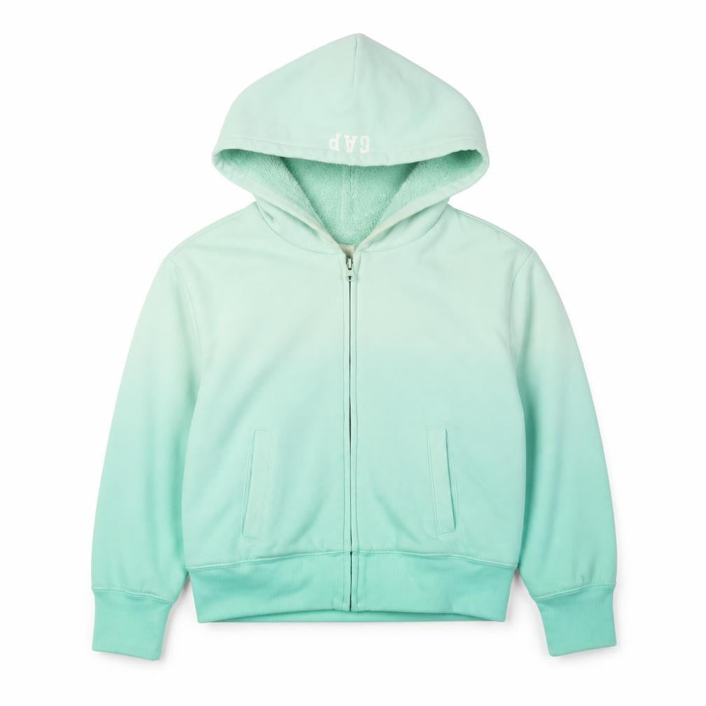 Gap Boys Green Full Zip Hoodie 2XL Eco-friendly
