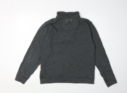 RJR.John Rocha Men's Grey Small Henley Sweatshirt
