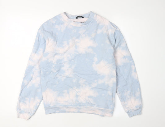 Monki Women's Blue Tie-Dye Sweatshirt XS