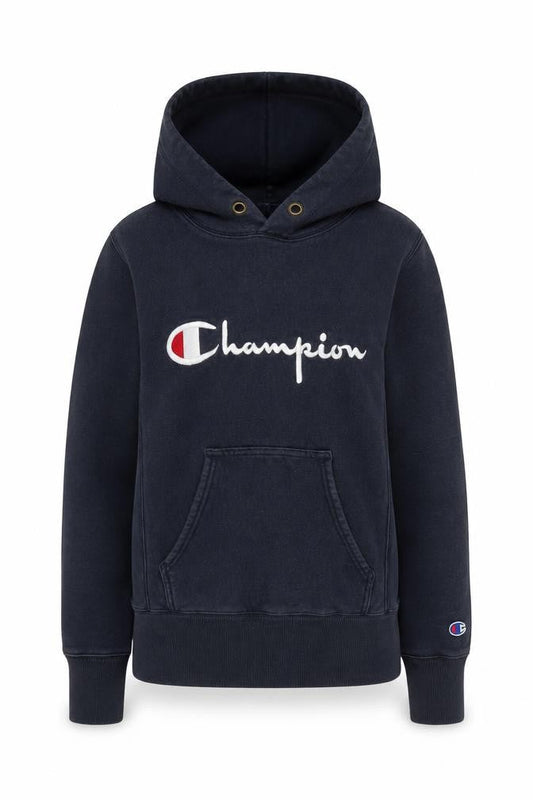 Champion Unisex Black Pullover Hoodie XS