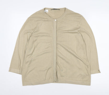 Windsmoor Women's Beige Cardigan L, Lightweight Button