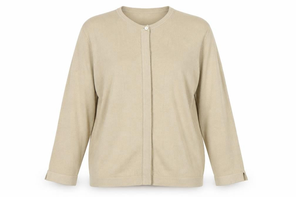 Windsmoor Women's Beige Cardigan L, Lightweight Button