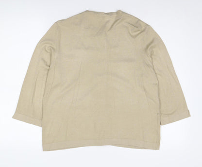 Windsmoor Women's Beige Cardigan L, Lightweight Button