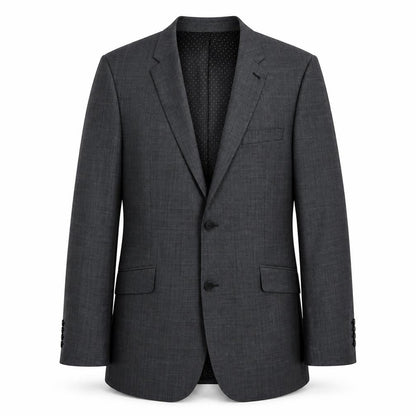 Front view of Jasper Conran Men's Grey Blazer Long Length 44L