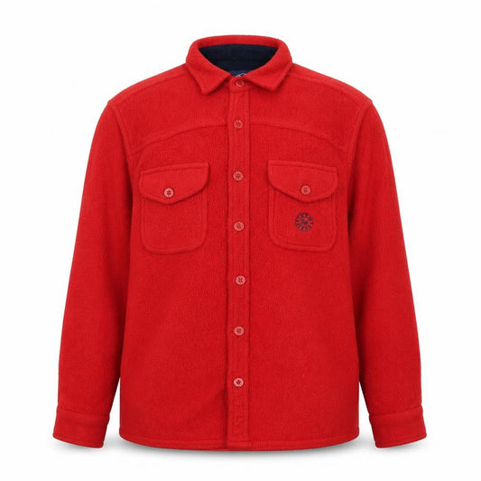 TOG24 Men's Red Fleece Shirt XS Long Sleeve Casual