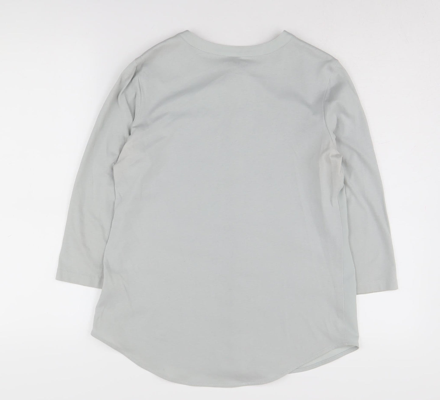 Van Heusen Women's Grey Blouse - Size S, Long Sleeve