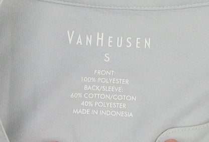 Van Heusen Women's Grey Blouse - Size S, Long Sleeve