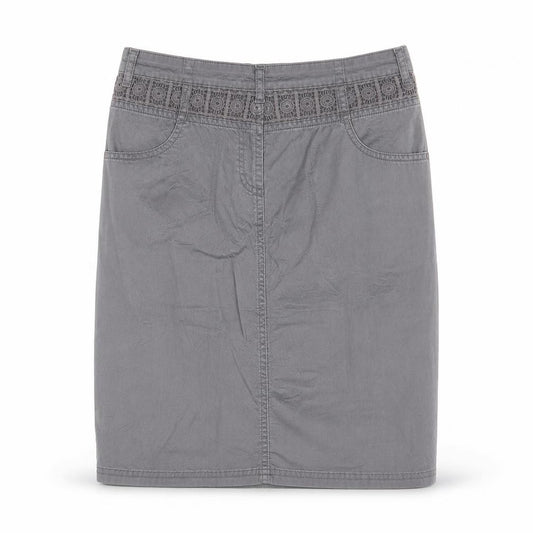 Laura Ashley Women's Grey Pencil Skirt Size 10