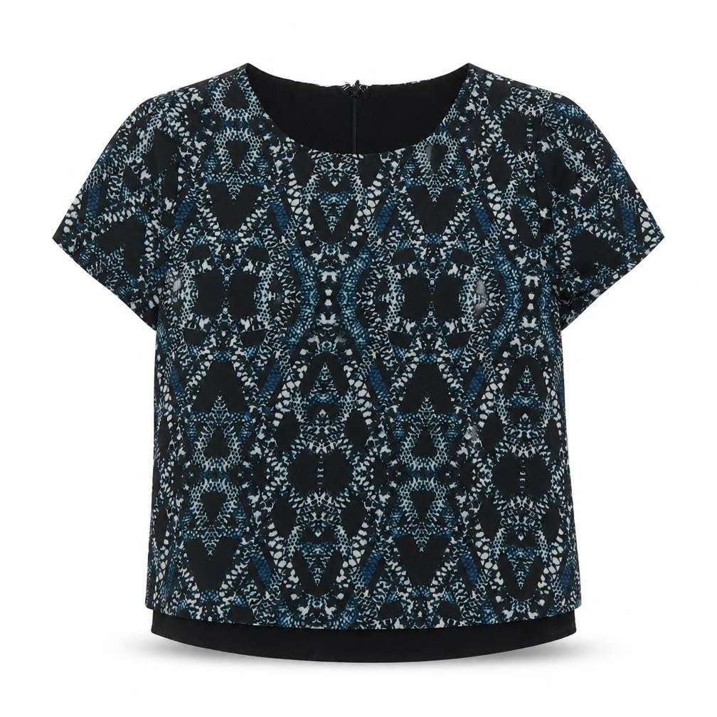 Banana Republic Women's Black Geometric XS Top