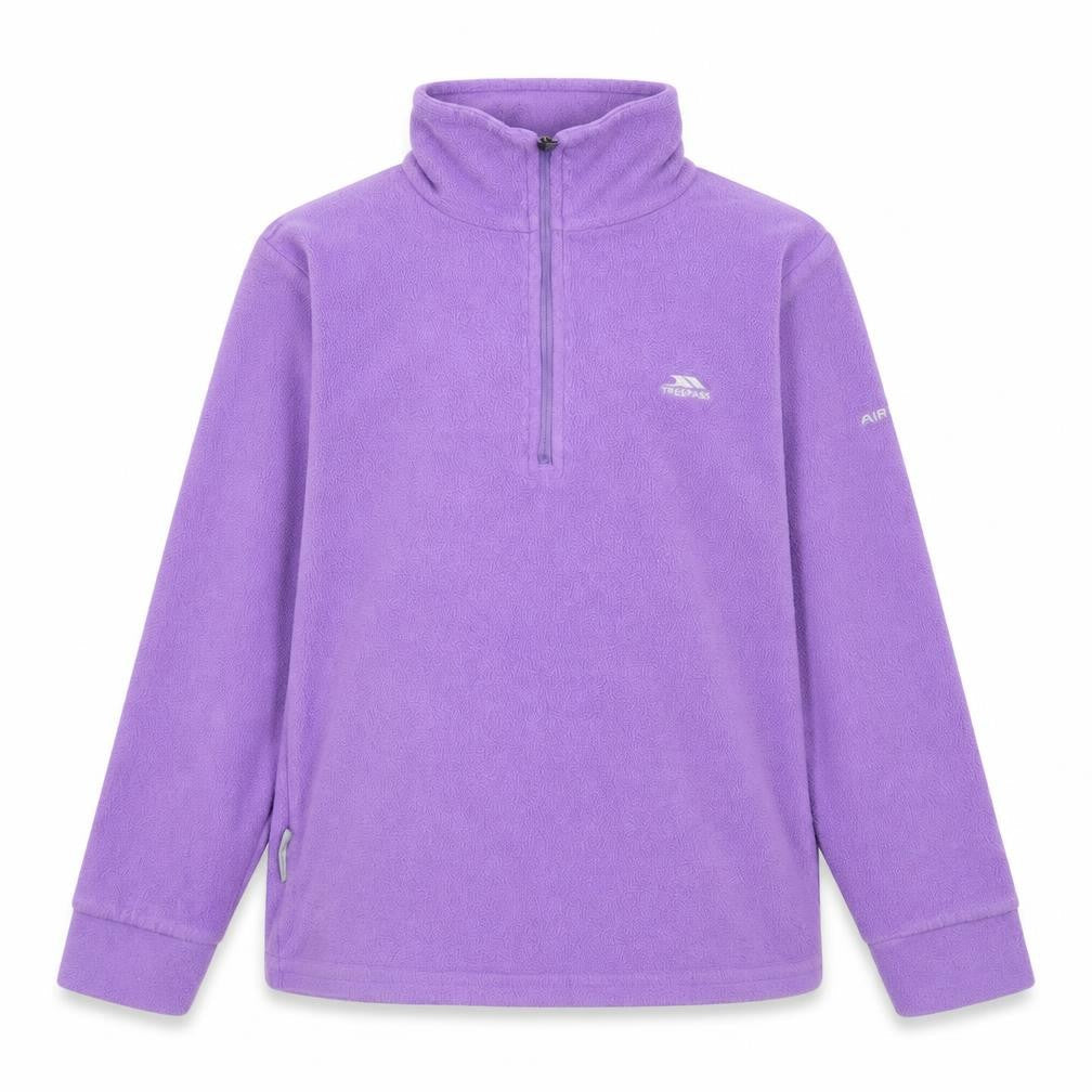 Trespass Girls Purple Fleece Henley Sweatshirt 9-10 Years
