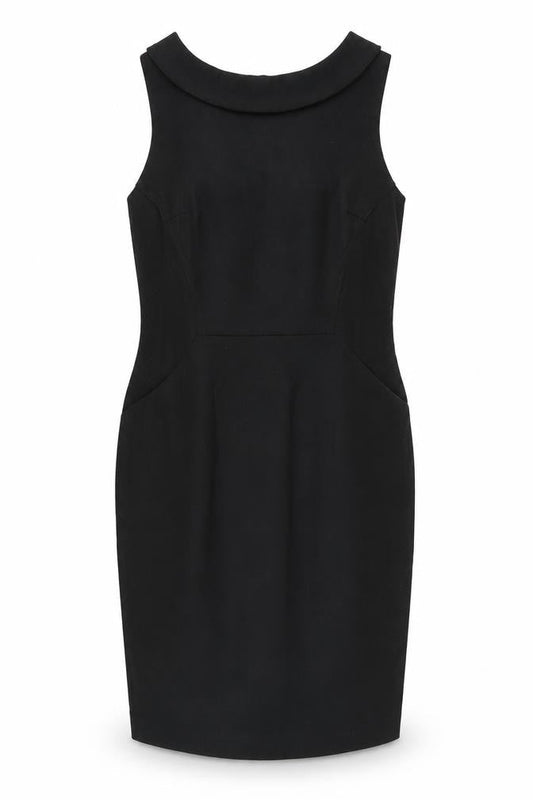 Boden Women's Black Sheath Dress Size 12 - Sleek and Elegant