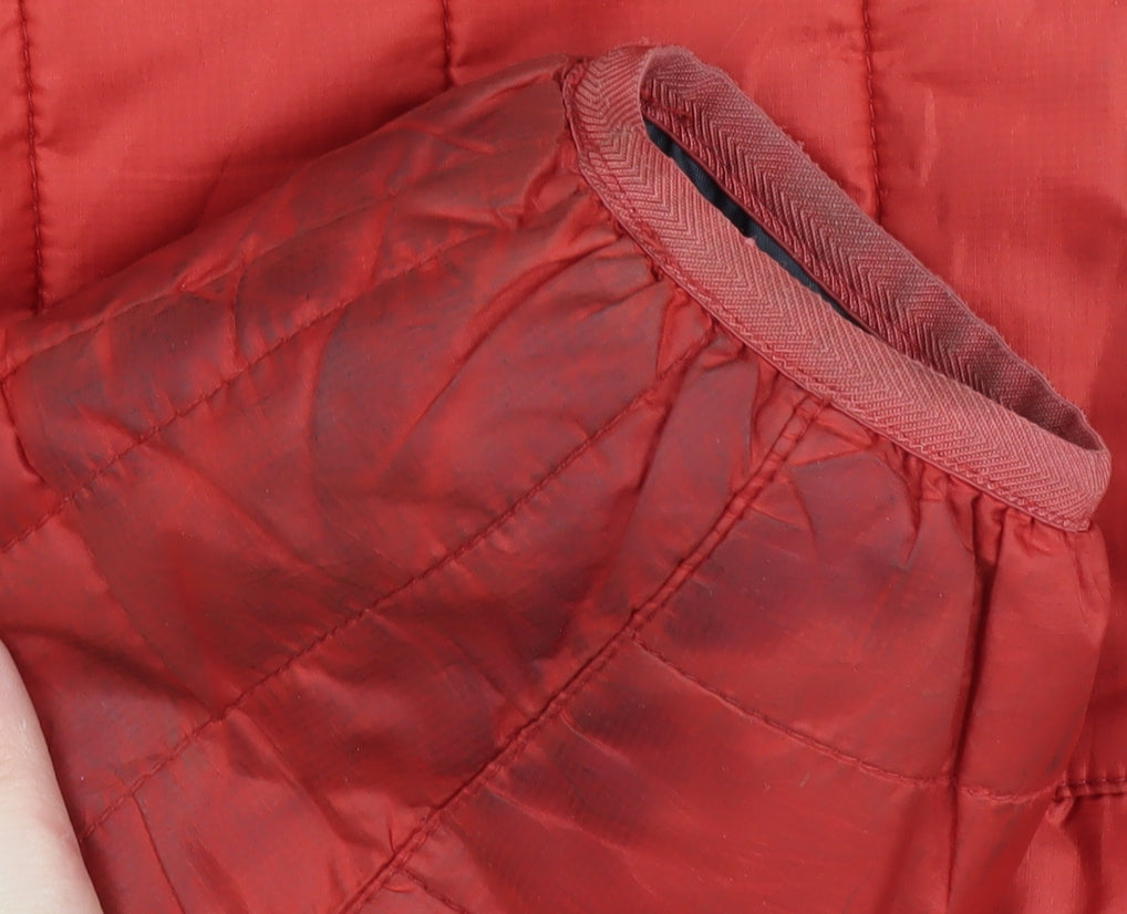 Mantaray Men's Red Puffer Jacket S Hooded Casual
