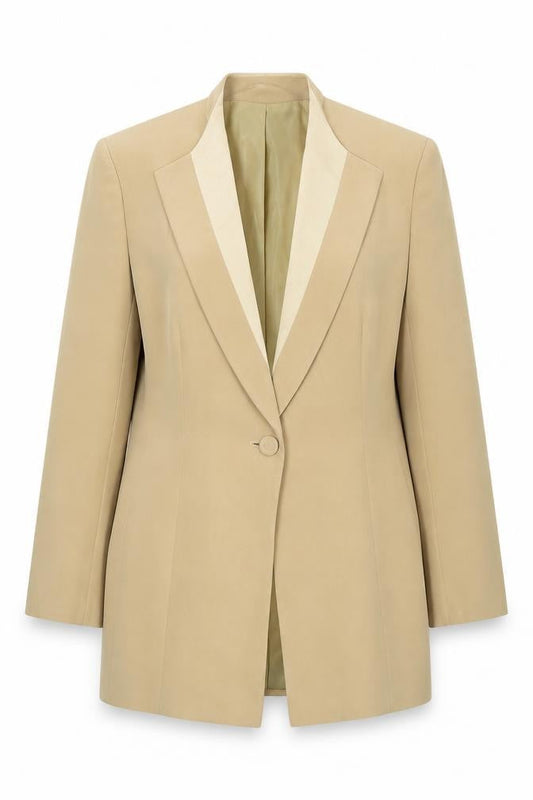 Jacques Vert Beige Women's Beige Blazer Size 10