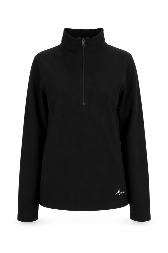 Trespass Unisex Black XS Henley Sweatshirt