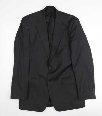 Jeff Banks Men's Black Wool Blazer, 40L