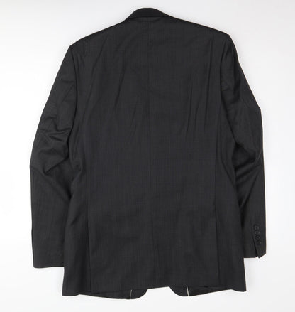 Jeff Banks Men's Black Wool Blazer, 40L