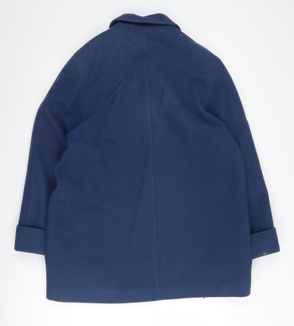Eastex Women's Blue Wool Overcoat Size 16 Formal Classic