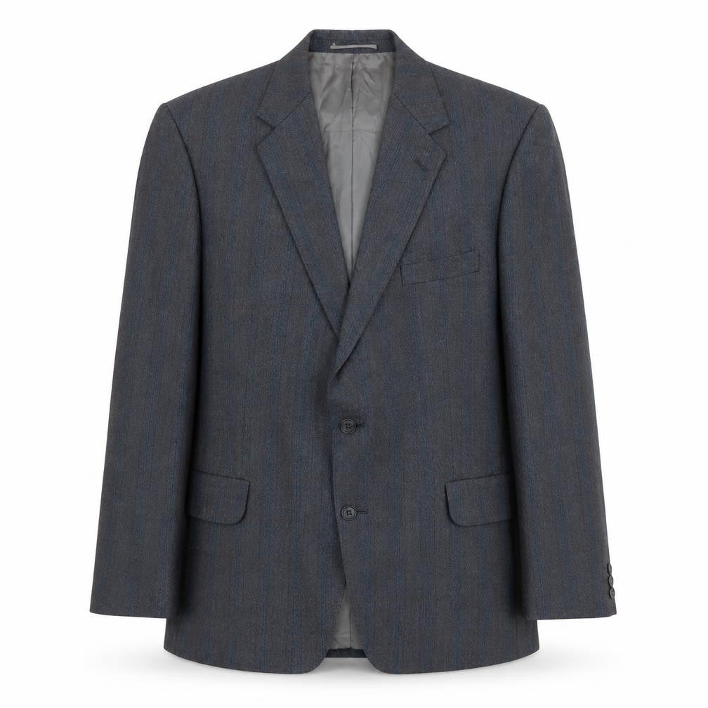 Magee Men's Grey Wool Blazer, Size 44R, Formal Wear