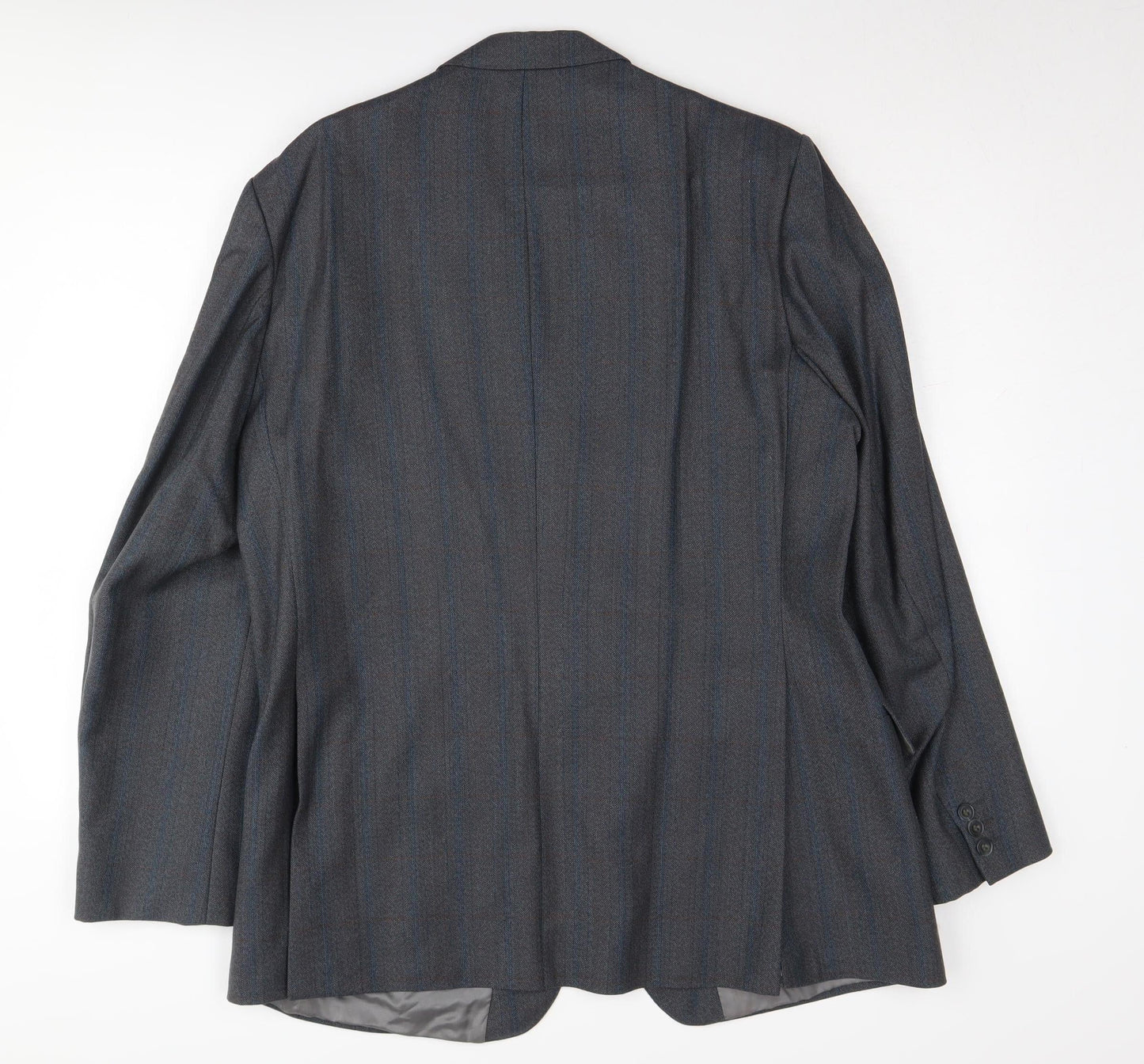 Magee Men's Grey Wool Blazer, Size 44R, Formal Wear